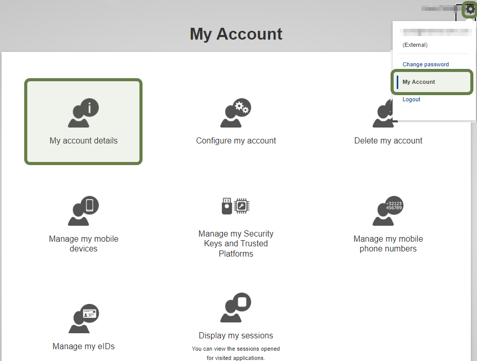 Access to my account