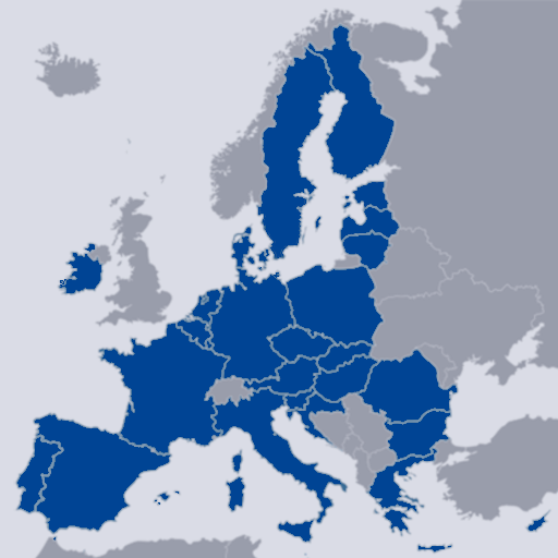 Mapa de los Estados miembros de la UE